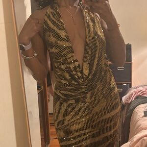 Alexis rhinestone dress